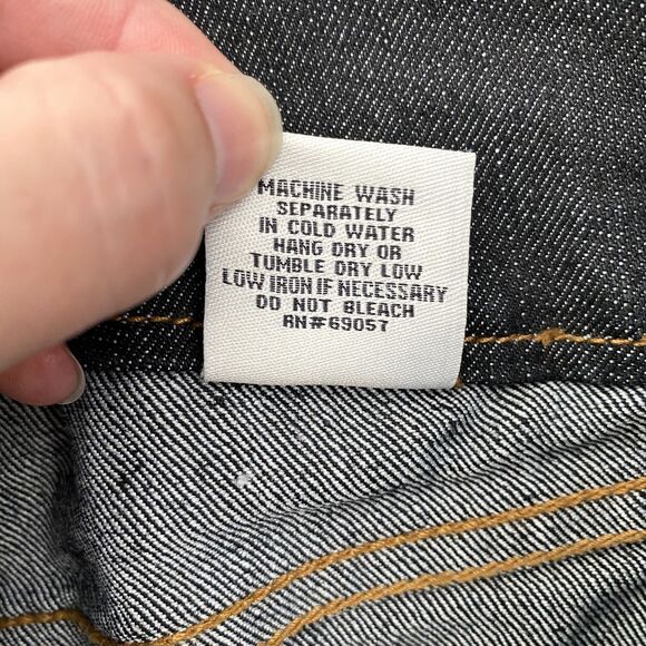 Paris Blues Denim Maxi Skirt Dark Wash Flared 90s Y2K Juniors Size 3 - Picture 11 of 14